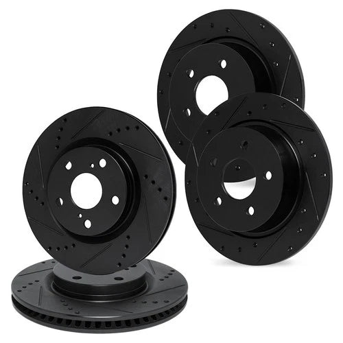 R1 Concepts Brake Rotor- D/S - Black Fits Buick Century