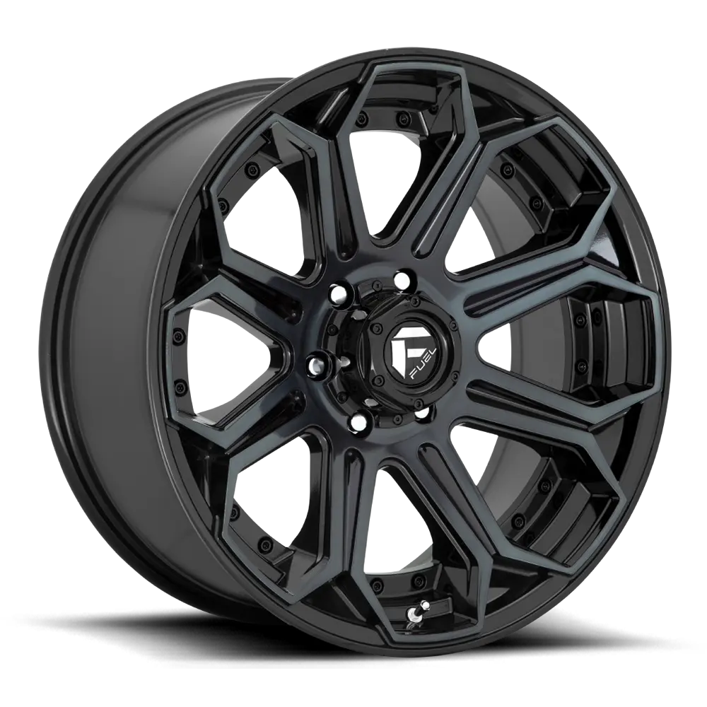 ~(41 lbs. 23X23X13)~ SIEGE 20x10 5x127.00 GLOSS MACHINED DOUBLE DARK TINT (13 mm)