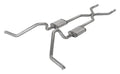 ~(69 lbs. 62X17X13)~ Crossmember Back w/H-Pipe Exhaust System 65-70 B-Body Split Side Dual Exit 2.5 in Intermediate And Tail Pipe Violator Mufflers/Hardware Incl Tip Not Incl Pypes Exhaust