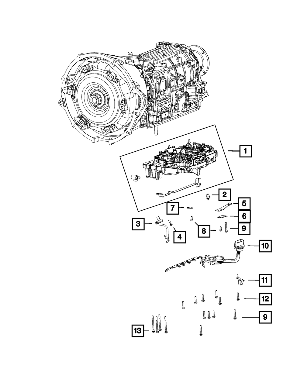 Mopar Harness; AS69 Valvebody
