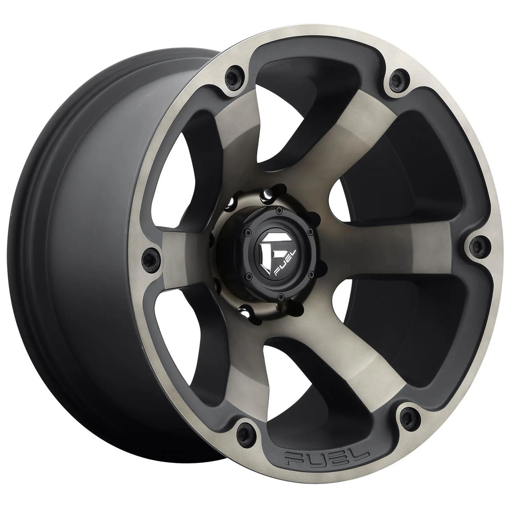 ~(51 lbs. 23X23X13)~ BEAST 20x10 8x165.10 MATTE BLACK DOUBLE DARK TINT (-18 mm)