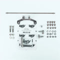 TAIL MOUNT SHIFTER D AOD TRANS W/CHROME 8IN SGL BEND LEVER & HITECH KNOB