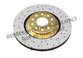 DBA 05-12 Corvette C6 w/Z06 pkg Front Drilled & Slotted 5000 Series 2 Piece Rotor Assembled w/ Gold