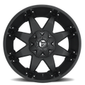 ~(50 lbs. 23X23X15)~ OCTANE 20x12 5x139.70/5x150.00 MATTE BLACK (-44 mm)