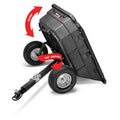 15 CU FT POLY SWIVEL HYBRID TRACTOR/ATV/UTV CART1250LBS CAPACITYBLACK