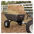 15 CU FT POLY SWIVEL HYBRID TRACTOR/ATV/UTV CART1250LBS CAPACITYBLACK