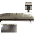 Overland Vehicle Systems HD Bundu 3 - Hard Shell Pop Up Roof Top Tent 3 Person Grey Body Black Rainfly