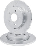 R1 Concepts Brake Rotor- Slotted - Silver Fits Chevrolet Tracker
