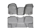 WeatherTech 07 Chevrolet Silverado Front and Rear Floorliners - Over The Hump - Grey
