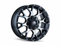 Mayhem 8015 Warrior 17x9 / 8x165.1 BP / 18mm Offset / 130.8mm Hub Gloss Black Machined Wheel