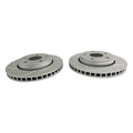 Front High Performance Cross Drilled & Slotted Rotor Set for 07-18 Jeep JK RT Off Road