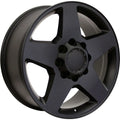 20 IN REPLICA WHEEL CV91B 8 LUG FITS CHEVROLET RIM 20X8.5 BLACK WHEEL