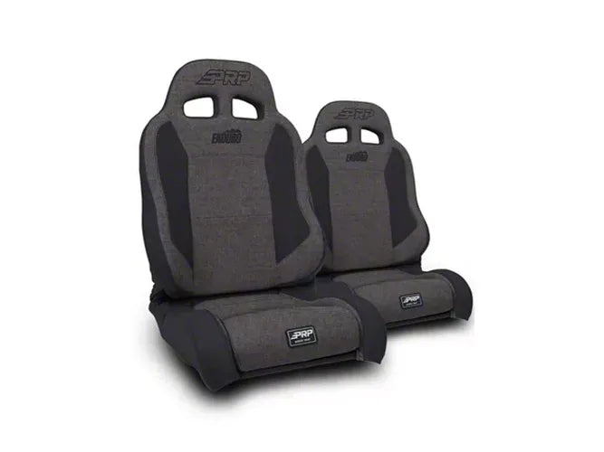Enduro Elite Suspension Seat - Trek Edition Kit for Jeep Wrangler CJ7/YJ (Pair) Gray