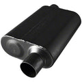 Super 44 Series Chambered Muffler Super 44 Series Stainless Steel 2.50 Offset In 2.50 Offset Out Aggressive Sound Flowmaster