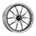 Weld S80 20x9 / 5x127 BP / 5.75in BS (+19 Offset) Black Center - Polished Shell - Non-Beadlock
