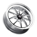 Weld S80 20x9 / 5x127 BP / 5.75in BS (+19 Offset) Black Center - Polished Shell - Non-Beadlock