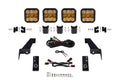 Diode Dynamics - Jeep JL SS5 4-Pod CrossLink Grille Lightbar Kit, Sport Yellow Combo