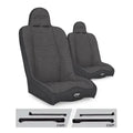 PRP Daily Driver High Back Suspension Seats Kit for Jeep Wrangler CJ7/YJ (Pair) - Gray