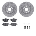DFC 05-18 Volkswagen Bora/Beetle/Jetta Front Drill/Slot Geoperf Rotors EU 5000 Ceramic Pads w/HW