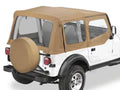 ~(21 lbs. 32X9X9)~ Replace-a-Top Fabric-only Soft Top Spice Jeep 88-95 Wrangler; Includes door skins; Clear side and rear windows