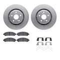 R1 Concepts Brake Rotor- Carbon Coated with Ceramic Pads Hdw Fits Toyota Venza