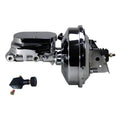LEED Brakes Power booster kit 9 inch booster 1-1/8 inch flat top adj valve (Chrome)