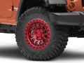 PRIMM 17X9 5X5.0 0MM CANDY RED W/ BLACK BOLTS