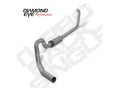 Turbo Back Exhaust 00-03.5 F550 Rollover 4 Inch Single In/Out Pass With Muffler Aluminized Diamond Eye