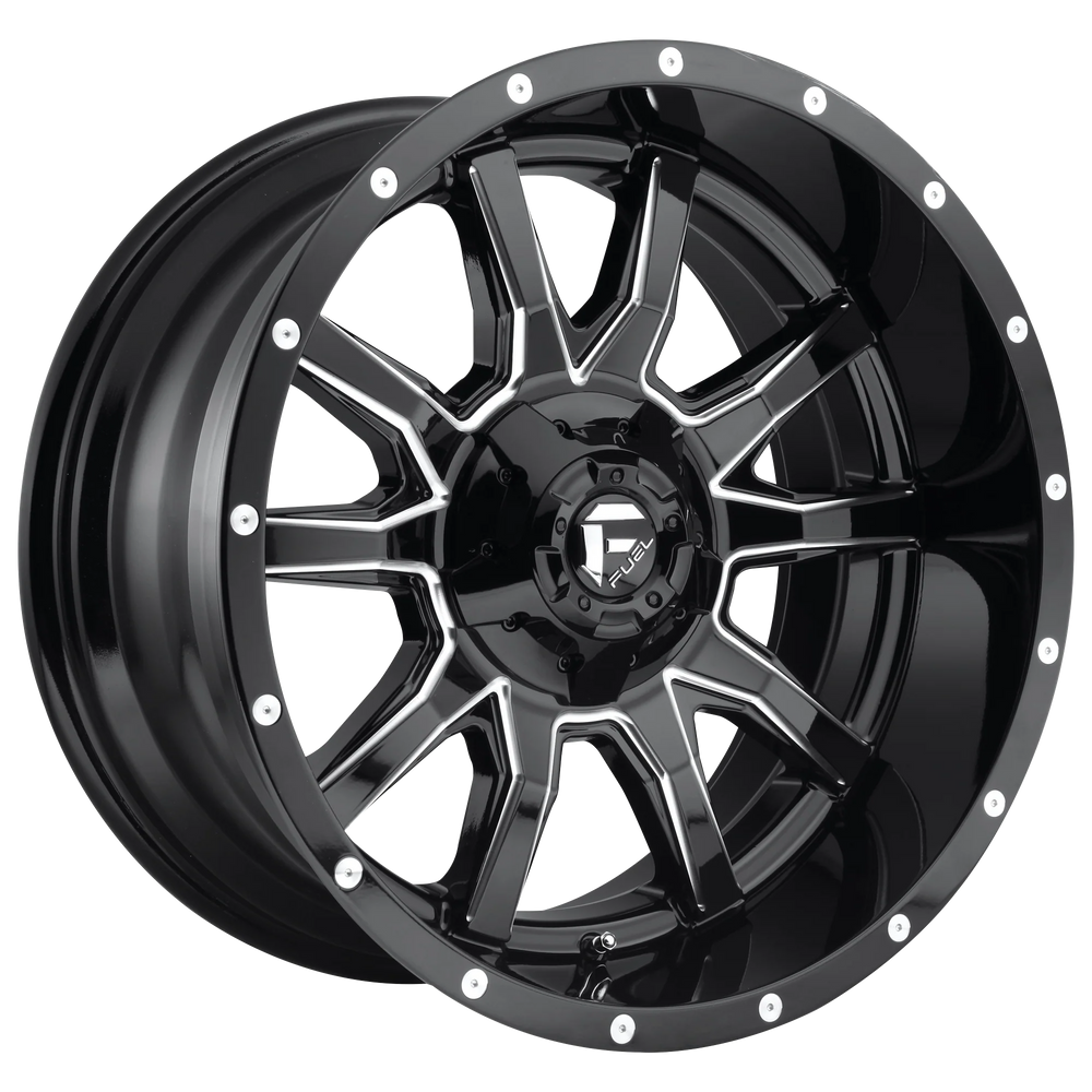 D627 20X12 8X180 GL-BLK-MIL -43MM