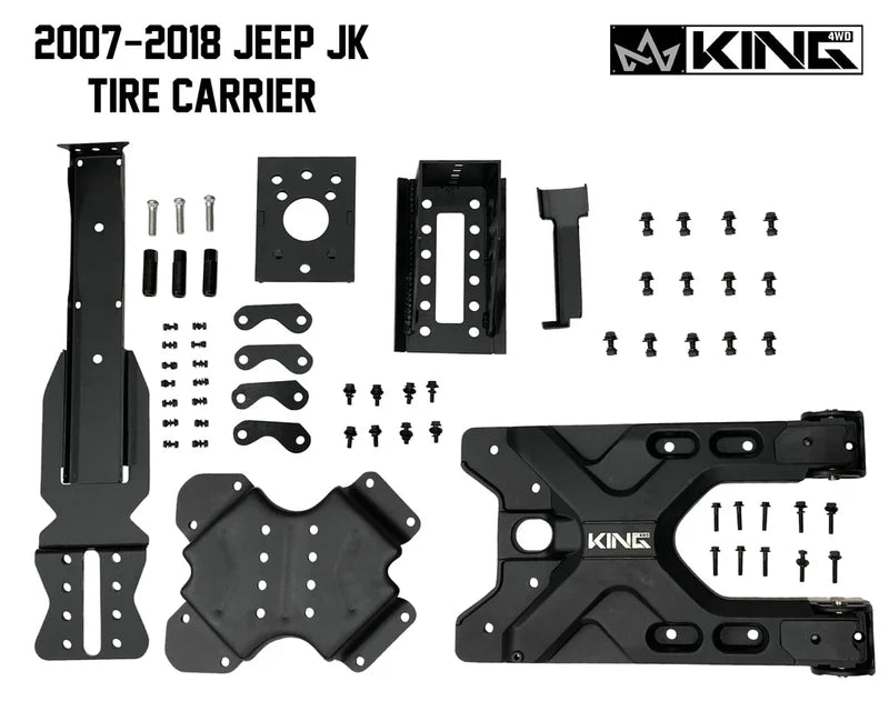 0718 JEEP WRANGLER JK BAUMER HEAVY DUTY TIRE CARRIER