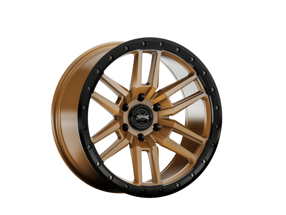 Torque Pritchett Bronze w/Black Lip 20x9 6x135 -12mm