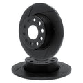 R1 Concepts Brake Rotor- Slotted - Black