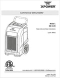 125 PINTS COMMERCIAL DEHUMIDIFIER BLUE/BLACK