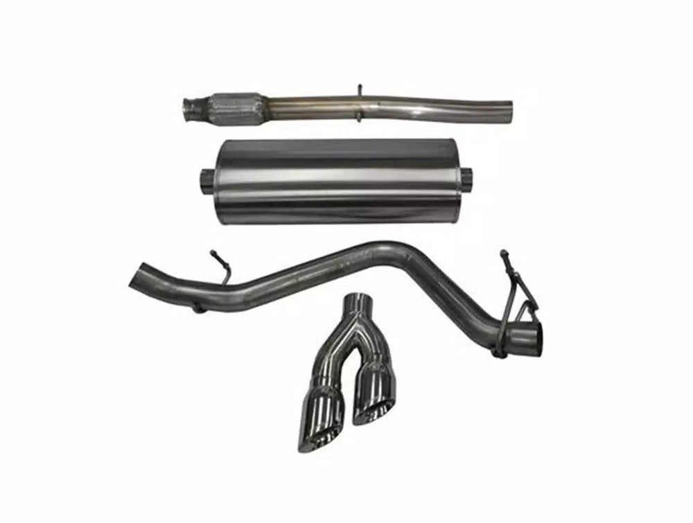 3.0 Inch Cat-Back Touring Single Side Exit Exhaust 4.0 Inch Polished Tips 14-Present Silverado/Sierra 1500 Double/Crew Cab/Short/Standard Bed 5.3L V8 143.5 Inch WB Stainless Steel Corsa Performance