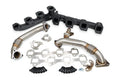 HIGH FLOW EXHAUST MANIFOLD AND UPPIPES KIT SILVERADO/SIERRA 6.6L LLY BLACK