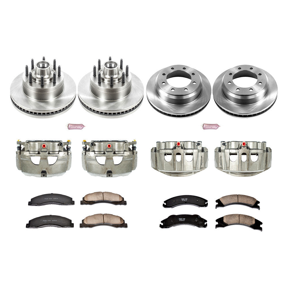 Power Stop 08-14 Ford E-150 Front & Rear Autospecialty Brake Kit w/Calipers