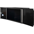 24X24X36 IN PRO SERIES BLACK SMOOTH ALUM UNDERBODY TOOLBOX W/DBL BAR DOOR 3 POINT COMPRESSION LATCH