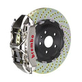 Brembo 14+ Model S AWD w/ DC (Excl Plaid) Fr GTR BBK 6Pis Billet 380x34 2pc Rotor Drilled-Nickel