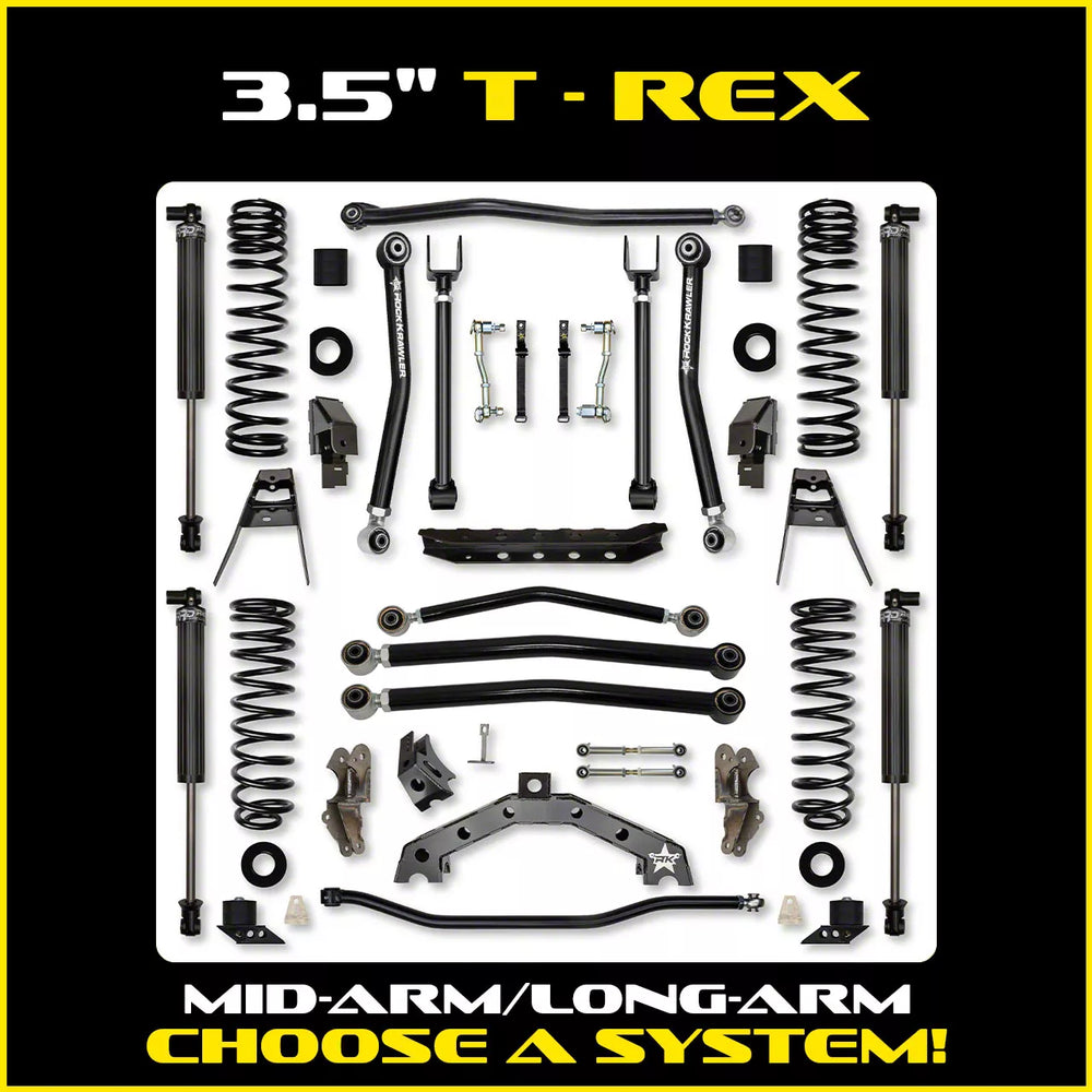 18C WRANGLER JL 2DR 3.5IN TREX HYBRID TRAIL RUNNER SYS FRONT & REAR