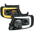 PROJECTOR HEADLIGHTS- CHROME HOUSING WITH SMOKED LENS