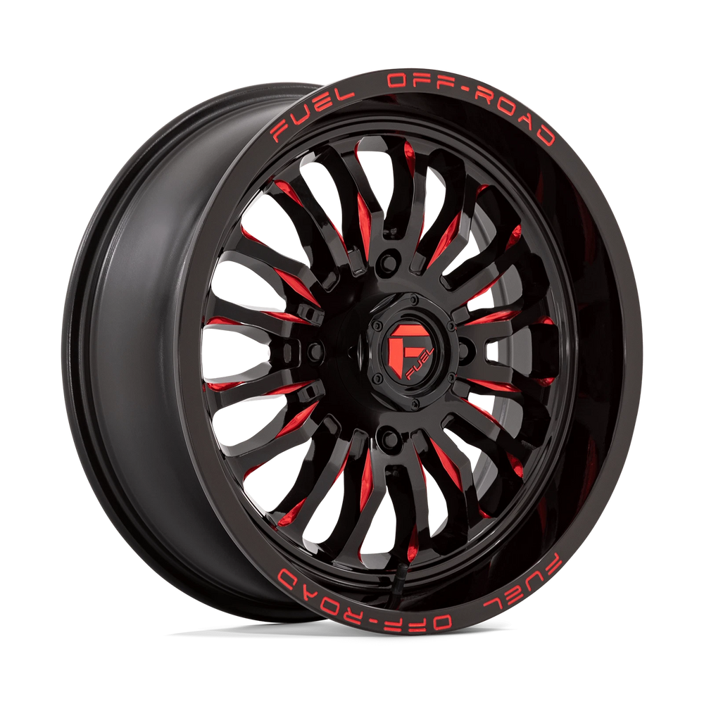 D822 18X7 4X137 G-BLK MILL-RED 13MM