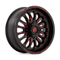 D822 18X7 4X137 G-BLK MILL-RED 13MM