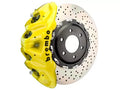 Brembo 21+ F150 Raptor Front GT BBK 8 Piston Cast 412x38 2pc Rotor Drilled- Yellow