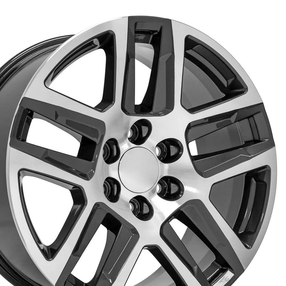 20 IN REPLICA WHEEL FITS CHEVROLET SILVERADO 1500 CV63 GUNMETAL MACHINED 20X9