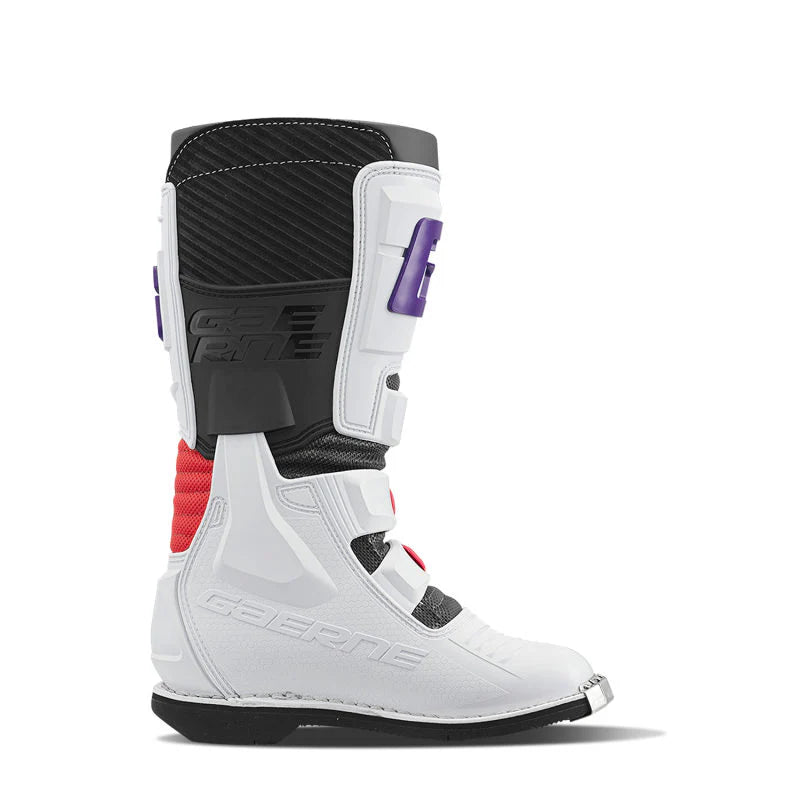 Gaerne GXJ Boot White/Red/Purple Size Youth - 6