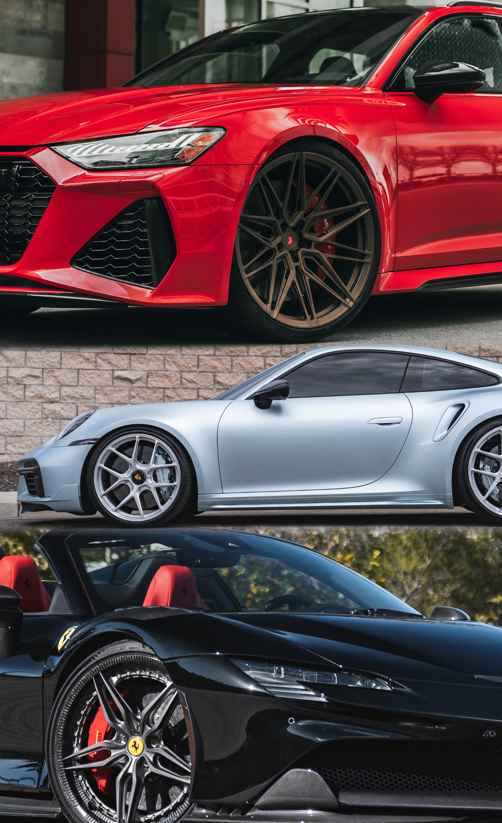 Vossen black auto part