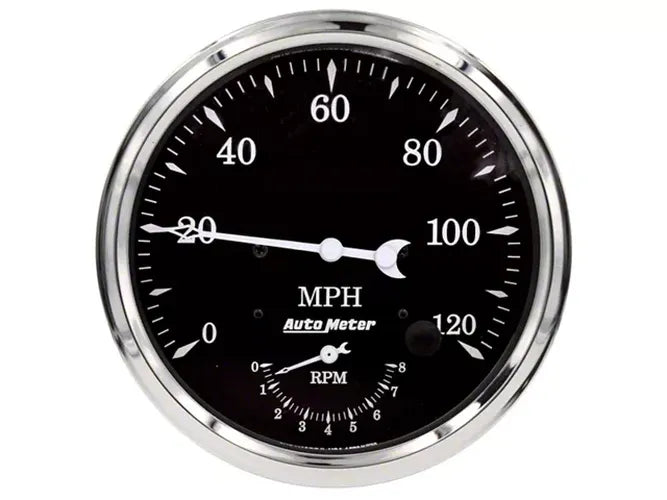 Auto Meter Old Tyme Black Tach/Speedo 5in. - 120mph & 8k RPM