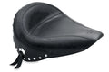 Mustang 00-15 Harley Softail Standard Rear Tire Standard Touring Solo Seat w/Driver Backrest - Black