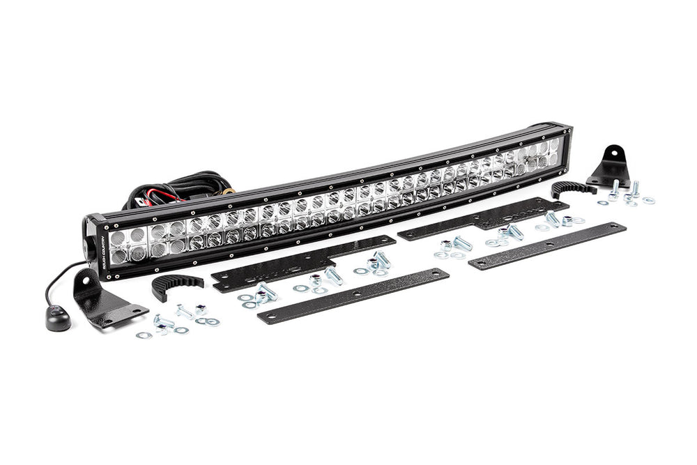 1x 72930D 1x 70620 Chevrolet 30in Curved Cree LED Grille Kit Dual Row (14-15 Silverado 1500)
