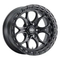 Weld 17x9 Ledge 6 6x135 ET00 BS 5.00 Satin BLK / Satin BLK Ring 87.1